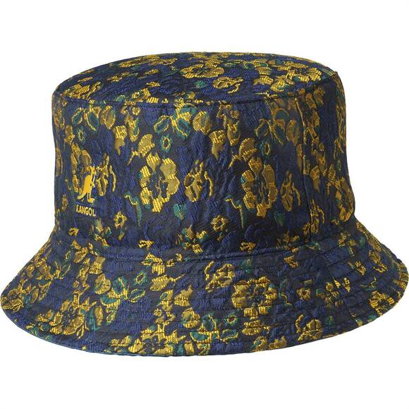 KANGOL Accessories - NEW KANGOL women's floral jacquard reversible rain bucket hat in teal/navy